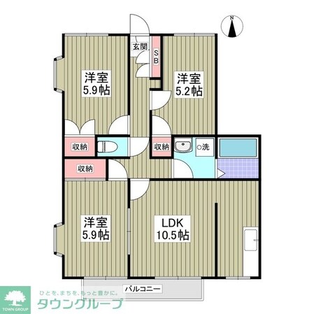 グランデュール瀬戸岡の物件間取画像